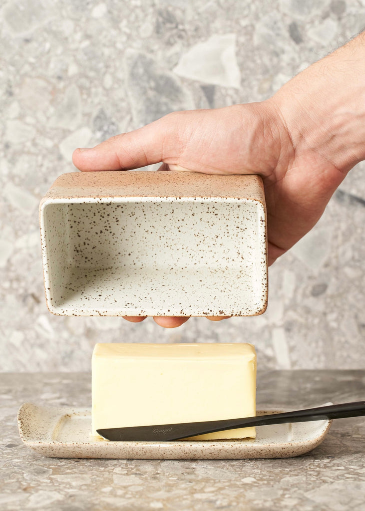Robert Gordon Stoneware Butter Dish - Product Image