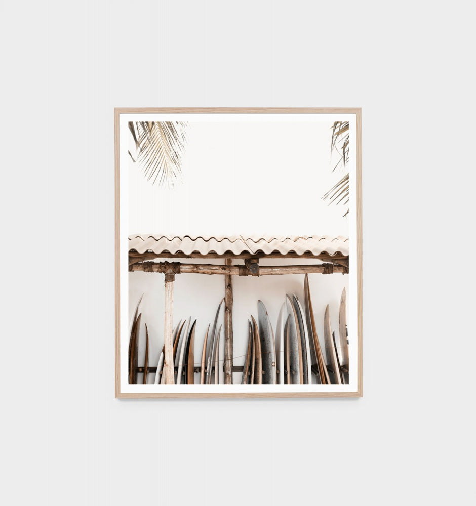 Surf Shelter Framed Print - Product Image