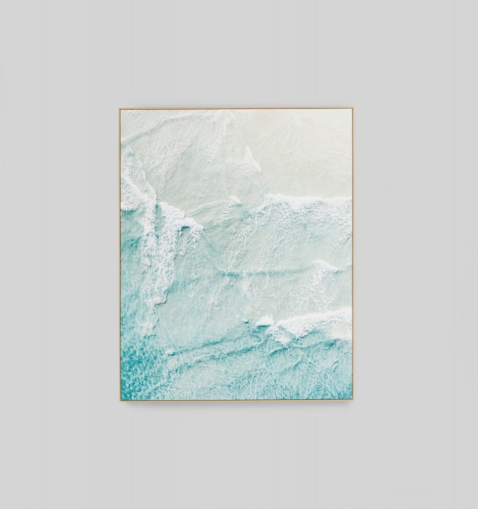 Windswept Waves Framed Canvas - Product Image